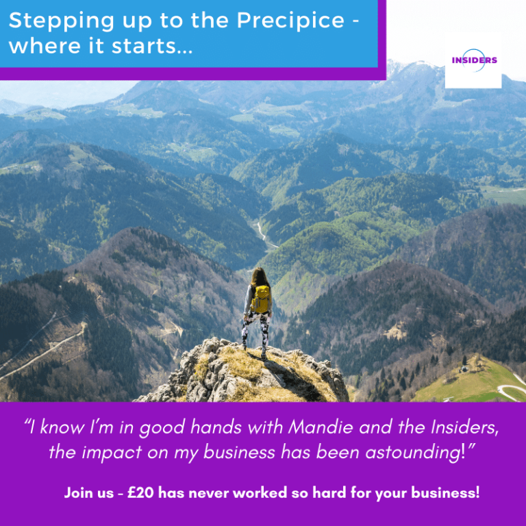 Stepping up to the Precipice – where it started…