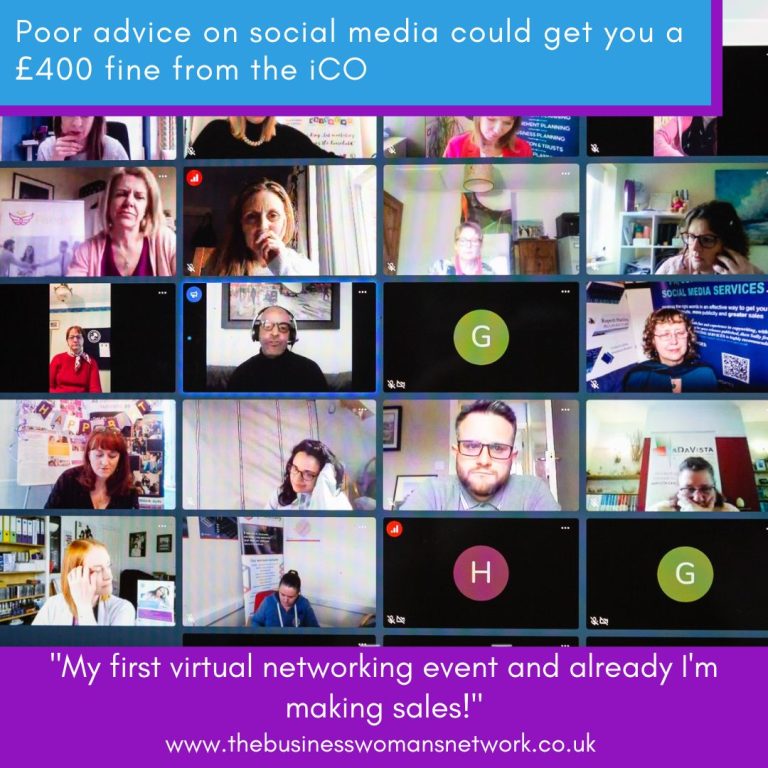 Poor advice on social media could get you a £400 fine from the iCO