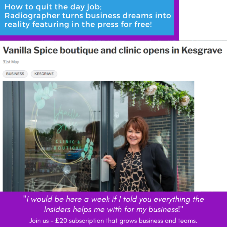 How to quit the day job – radiographer turns business dreams into reality!