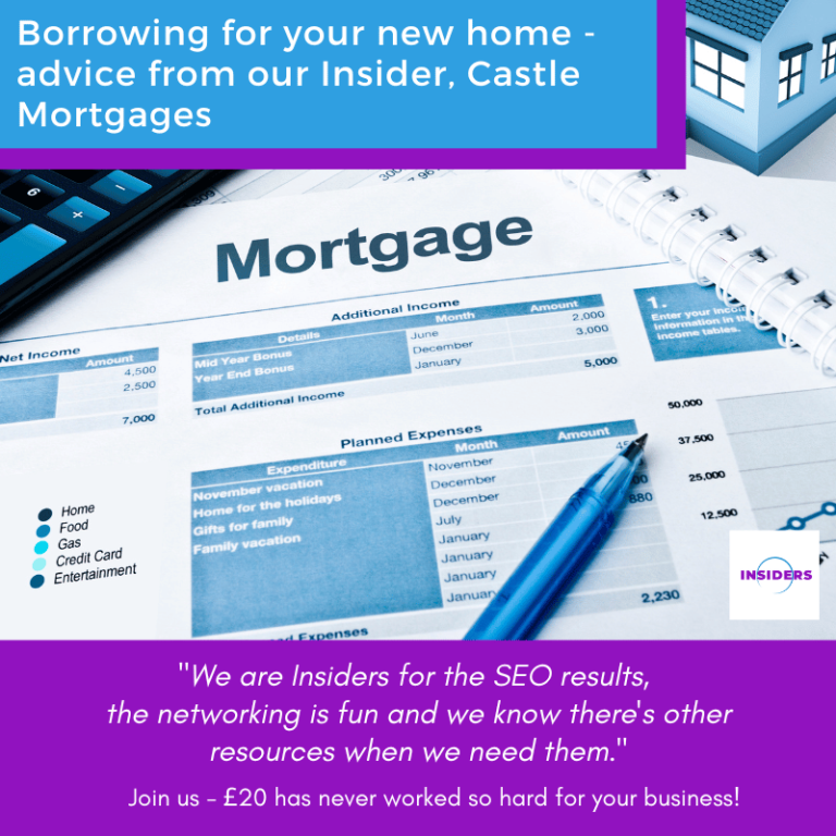 Borrowing for your new home - advice from our Insider, Castle Mortgages