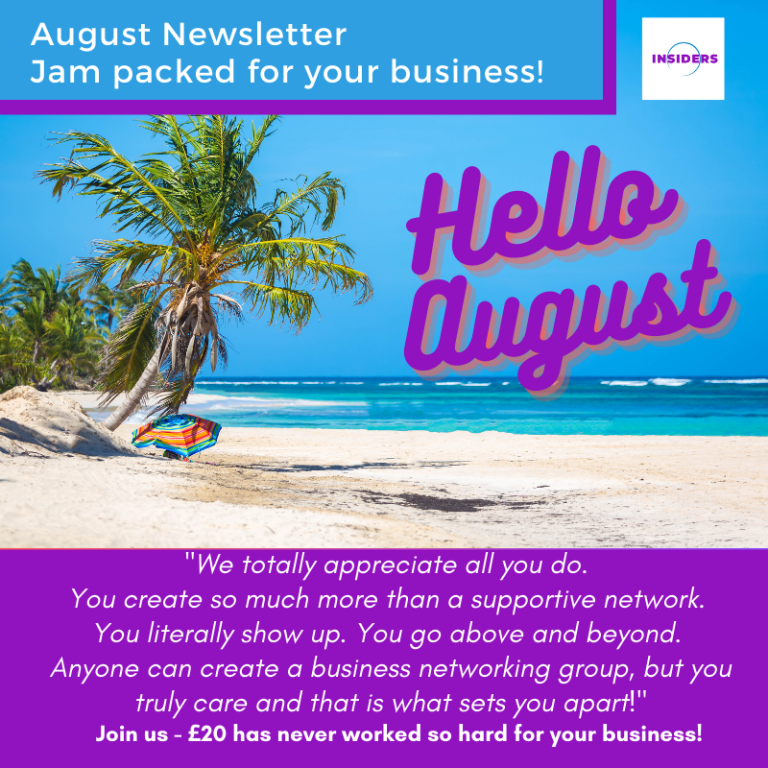 August newsletter