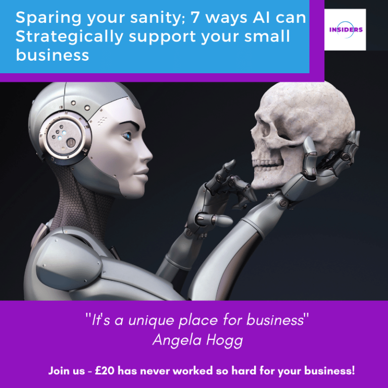 Sparing your sanity; 7 ways AI can Strategically support your small business