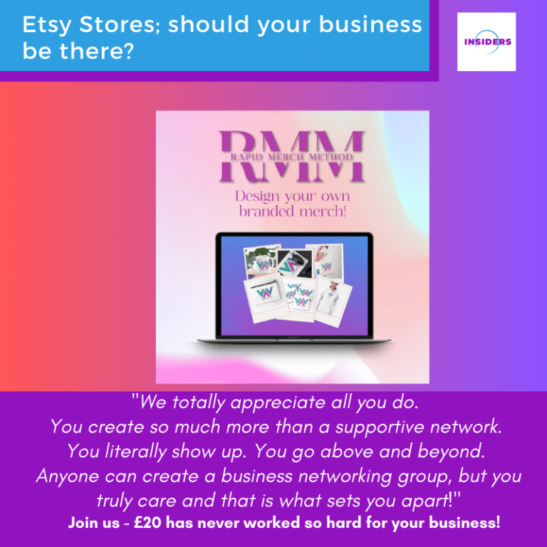 Etsy Stores; should your business be there?