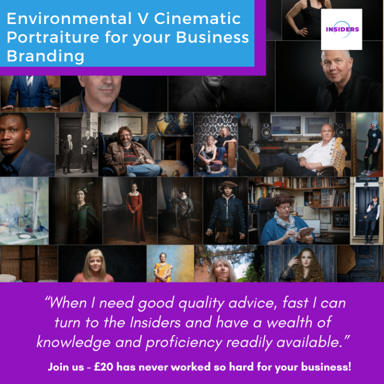Environmental V Cinematic Portraiture for your Business Branding