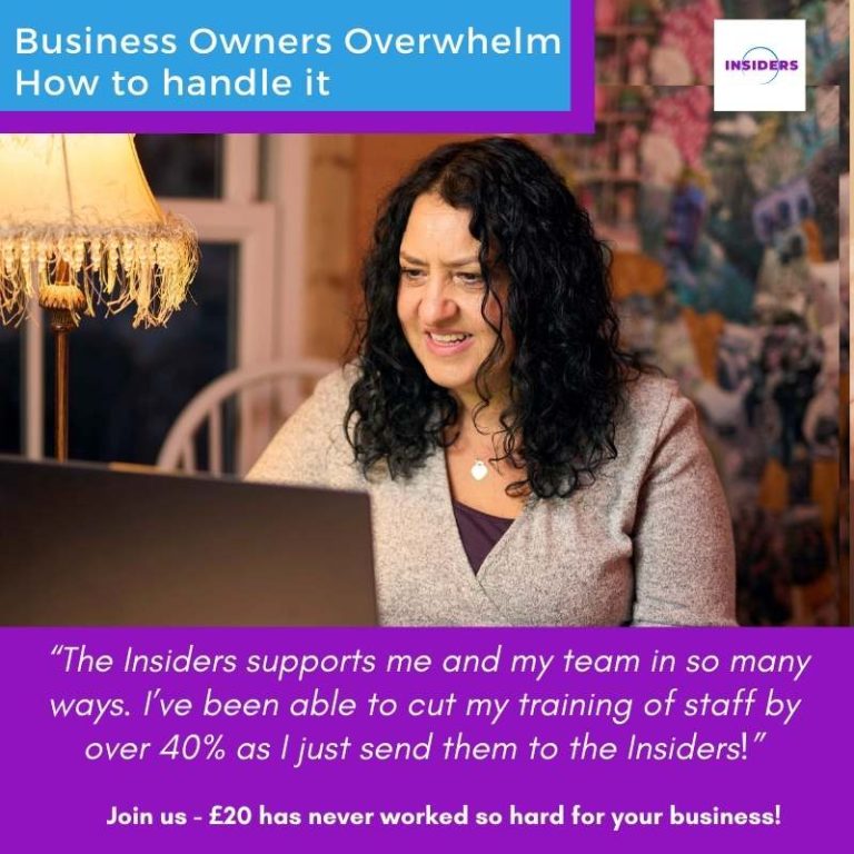 Business Owners Overwhelm – how to handle it