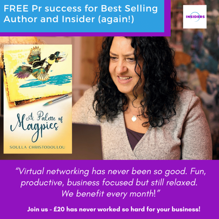 FREE Pr success for Best Selling Author and Insider (again!)