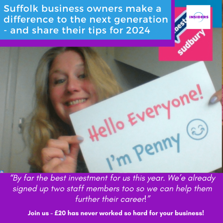 Suffolk business owners make a difference to the next generation – and share their tips for 2024