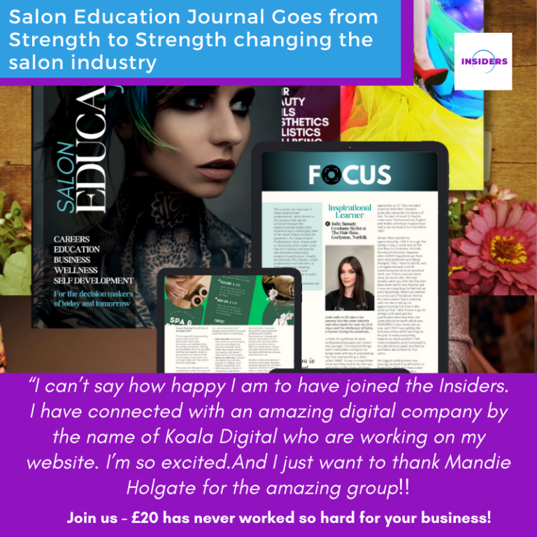 Salon Education Journal Goes from Strength to Strenght changing the salon industry