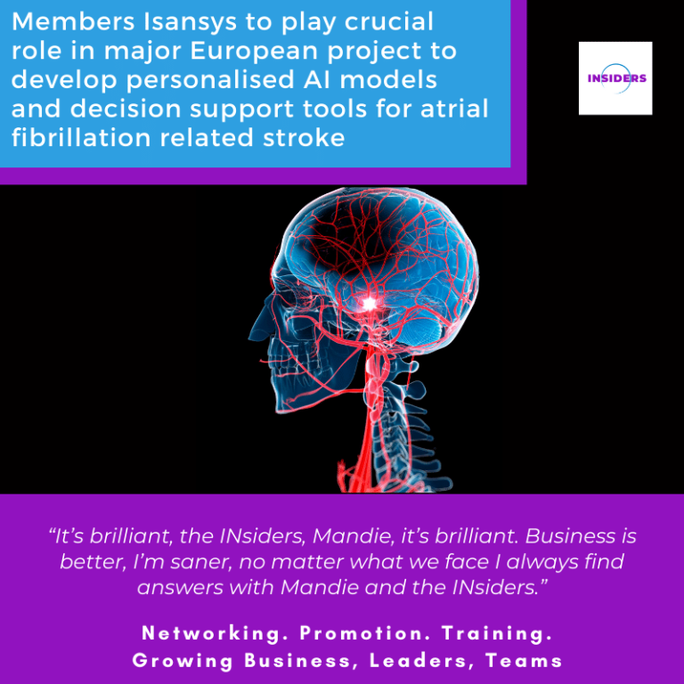 members Isansys to play crucial role in major European project to develop personalised AI models and decision support tools for atrial fibrillation related stroke