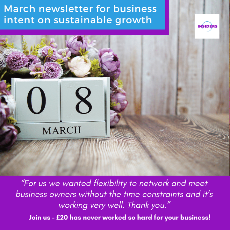 March newsletter for business intent on sustainable growth