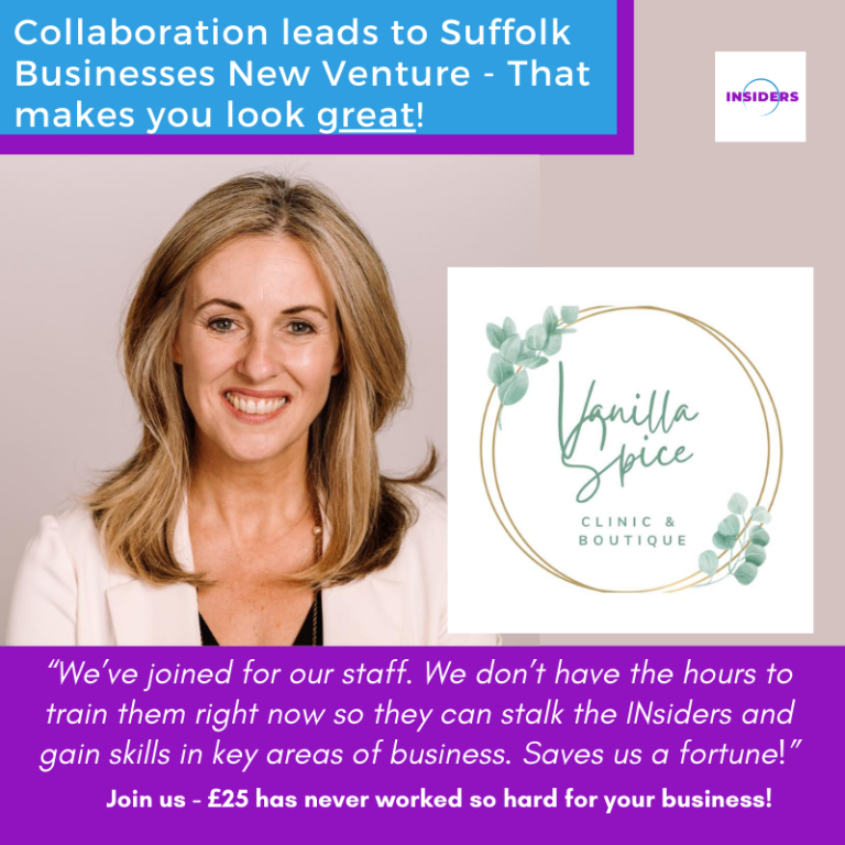 Collaboration leads to Suffolk Businesses New Venture – That makes you look great!