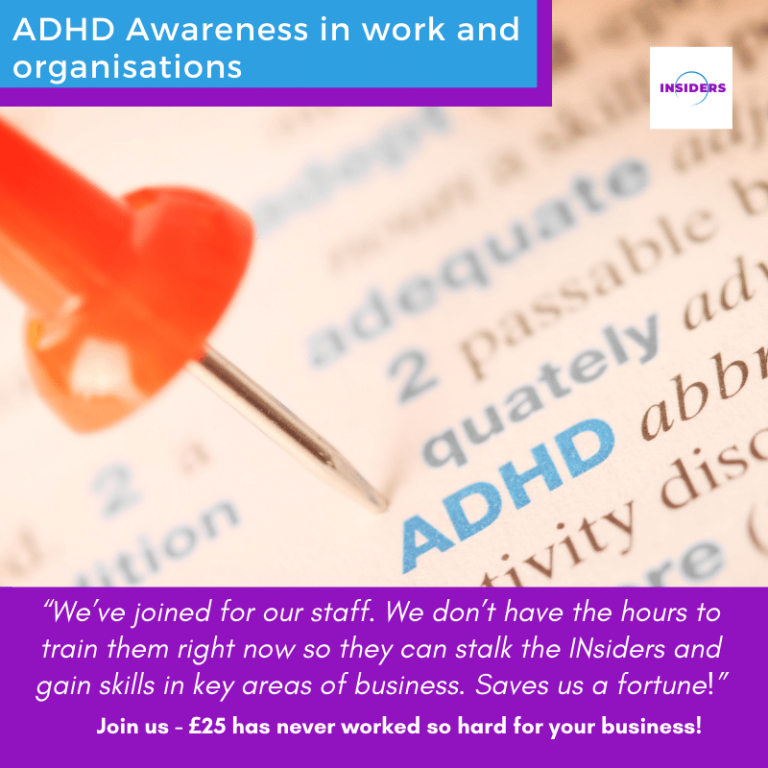 ADHD Awareness in work and organisations
