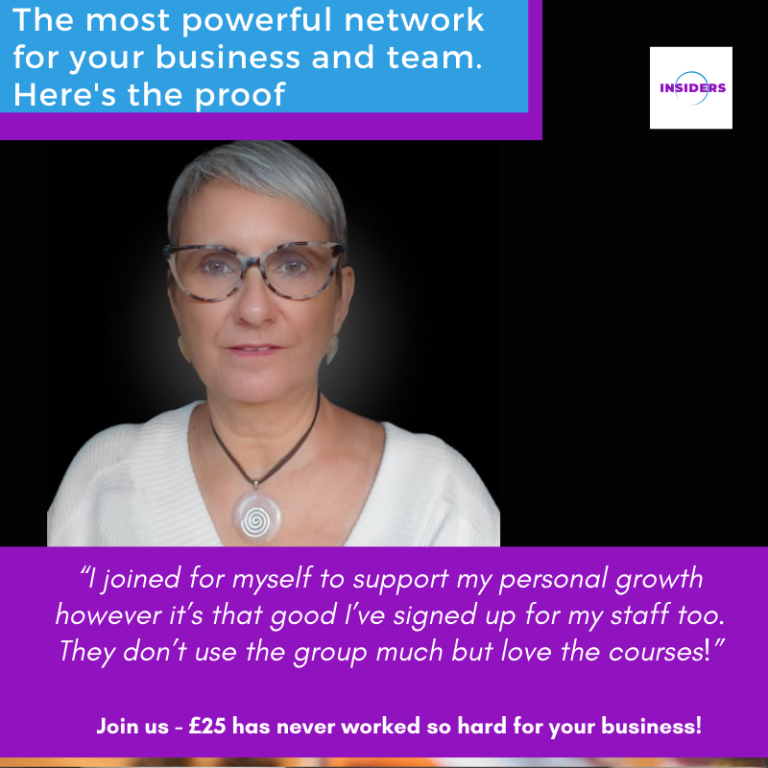julia wingfield we care home and away business owner praises INsiders networking and Mandie holgate