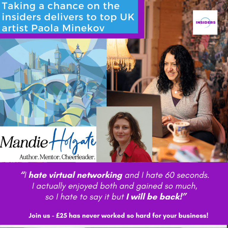 Taking a chance on the insiders delivers to top UK artist Paola Minekov