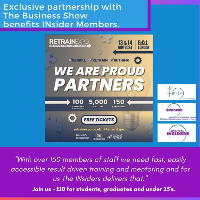 Insiders partner with The Business Show to benefit members