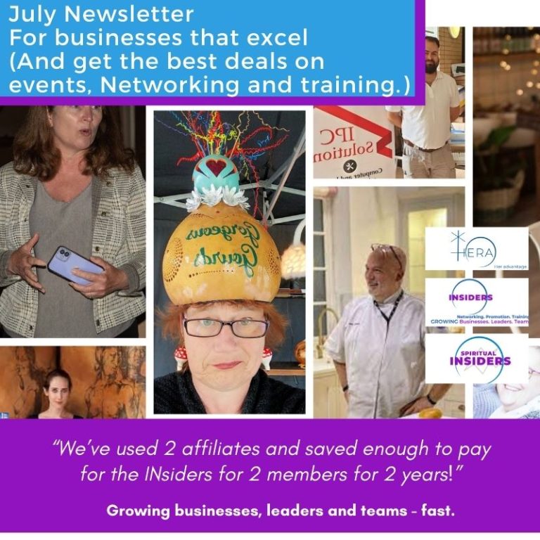 july newsletter for business owners and professionals
