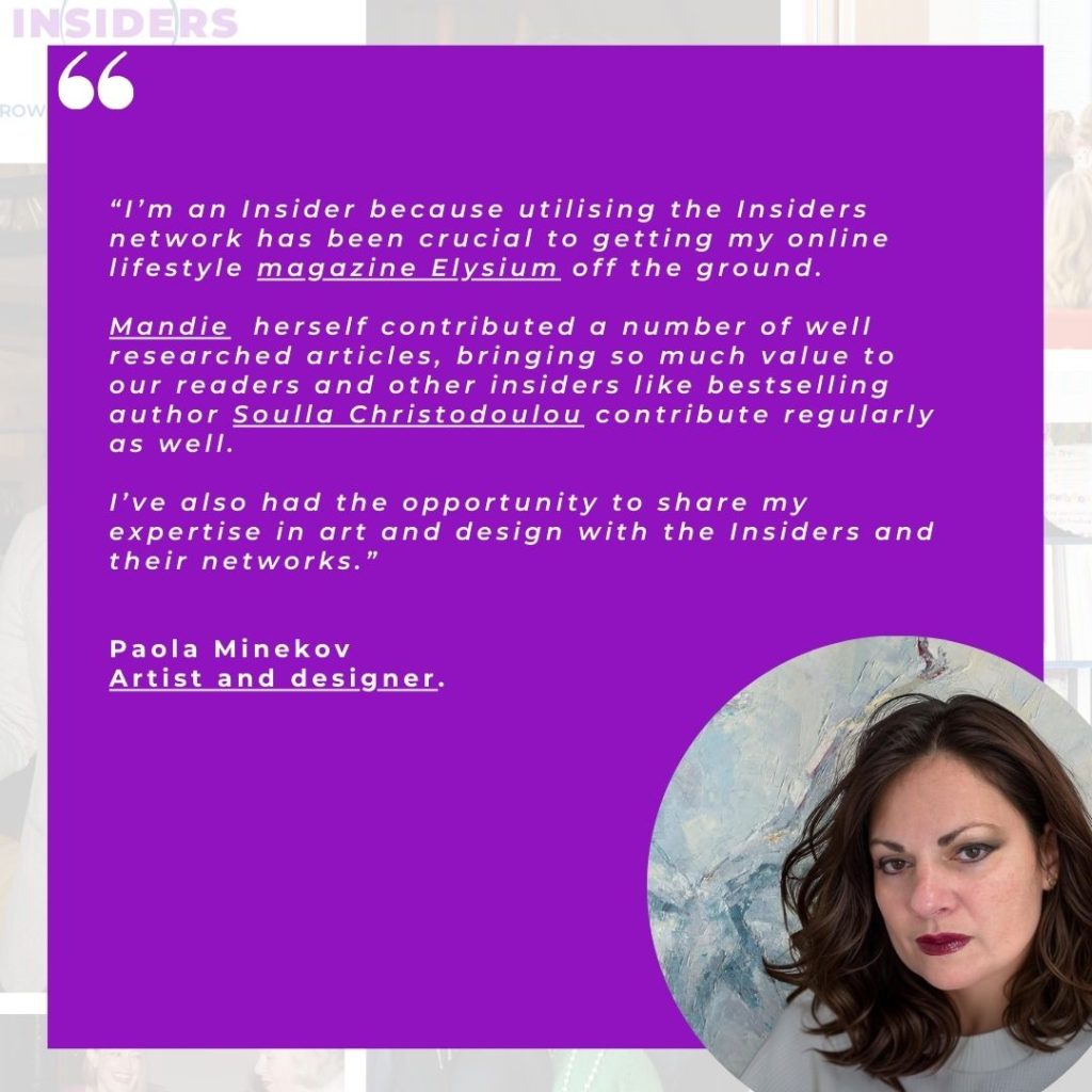 business owner and artist sharing review on bwn insiders networking