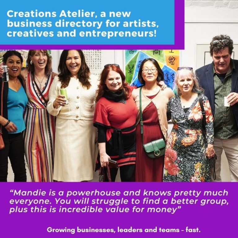 Creations Atelier, a new business directory for artists, creatives and entrepreneurs!