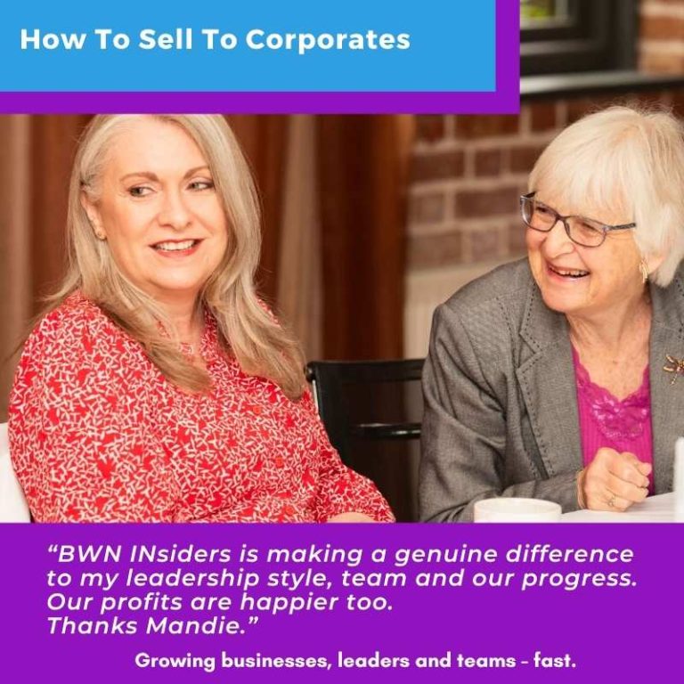 How to sell to corporates