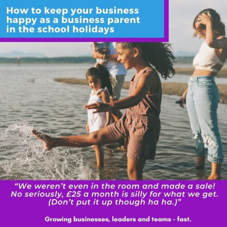 How to keep your business happy as a business parent in the school holidays