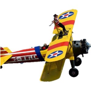 Jenny from Pangels jumps out of plane